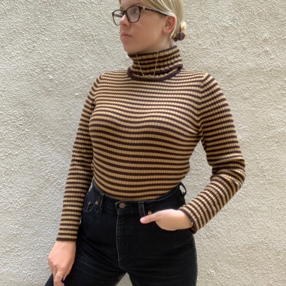 Classiques Entier Sweaters - Vintage Striped Turtleneck Classiques Entier Sweaters - Vintage Striped Turtleneck